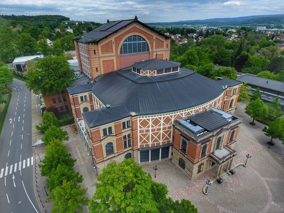 Festspielhaus in Bayreuth von Oben