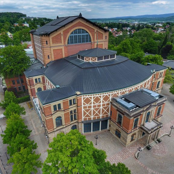 Festspielhaus in Bayreuth von Oben